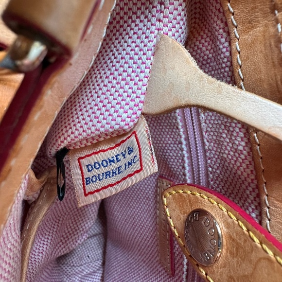 Dooney & Bourke Orange and Tan Shoulder Bag - Picture 7 of 14